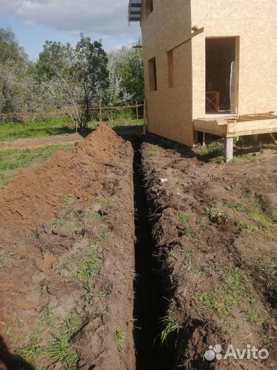 Услуги мини экскаватора копка земляные работы