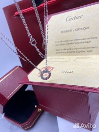 Кулон cartier love vgold