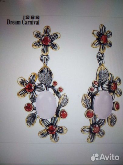 Серьги серебро