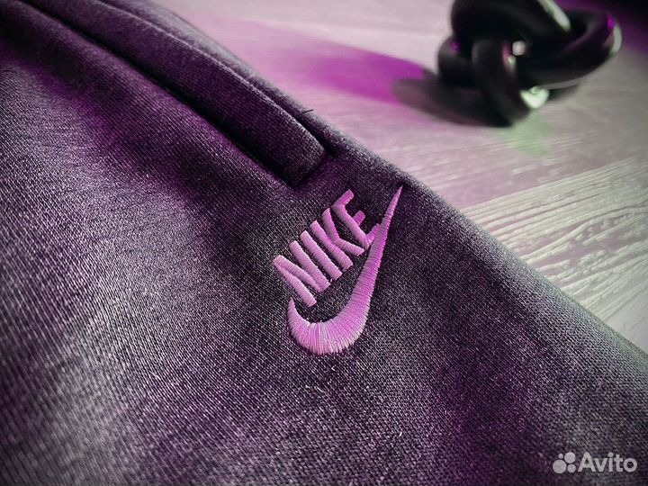 Спортивные штаны Nike серые утепленные новые