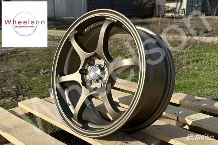 Диски R15 Advan RG style 4*100/114.3 Matt Bronze