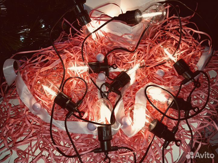 Ретро гирлянды с лампочками