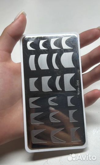 Пластины для стемпинга френч