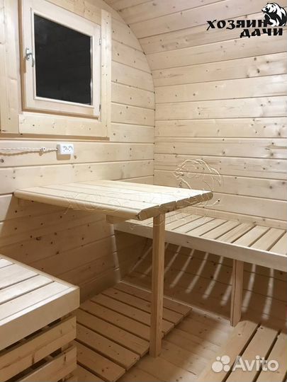 Баня квадро бочка 4 метра