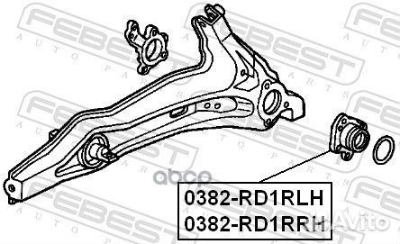 Ступица задняя правая комплект (honda CR-V RD1