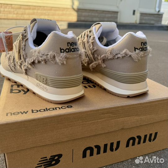 Кроссовки New balance 574 x miu miu