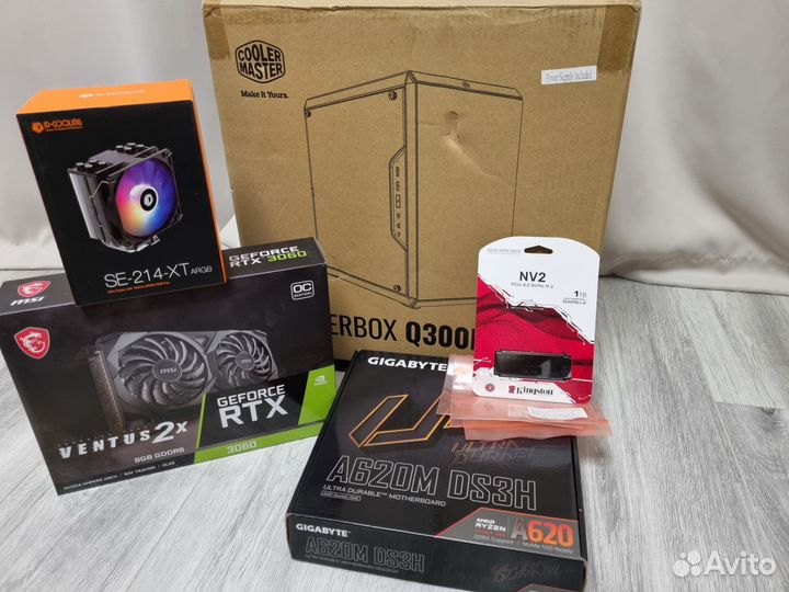 Игровой пк Ryzen 5 7500f/16GB/SSD1000/rtx3060