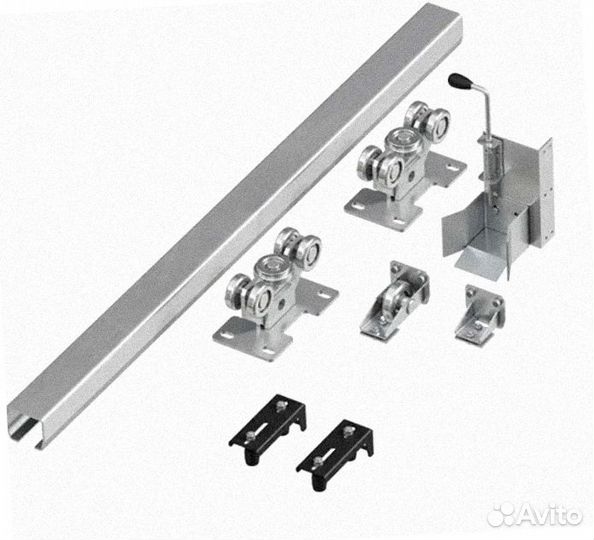 Комплект для откатных ворот. Оцинк шиной до 450 кг