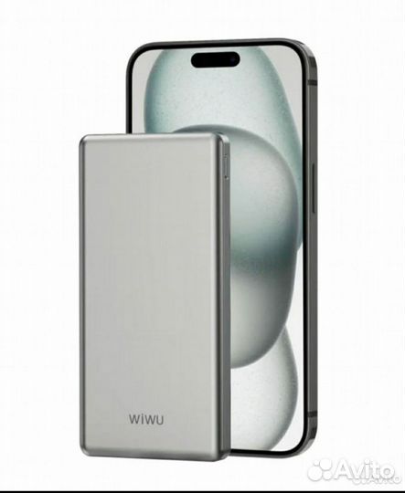 Внешний паурбанк 10000 mAh супертонкий 11 мм wiwu