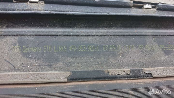 Накладка двери задней левой Audi A6 (C6 4F)