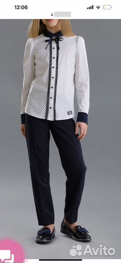 Рубашка школьная для девочки 146 152