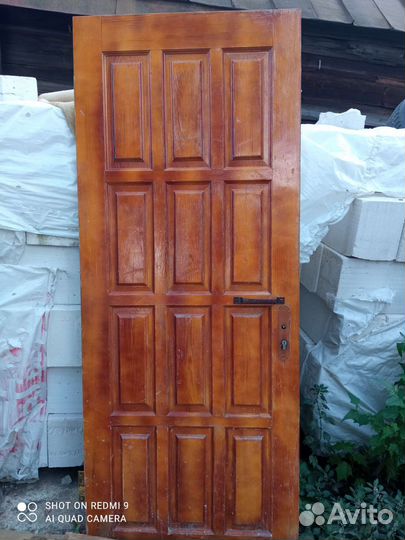 Дверь входная деревянная бу