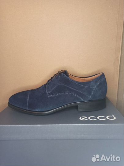 Туфли новые Ecco 44 размер Португалия нат замша