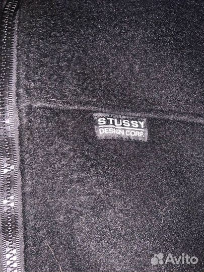 Куртка шерпа Stussy черная