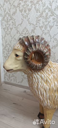 Садовая фигура Баран полистоун