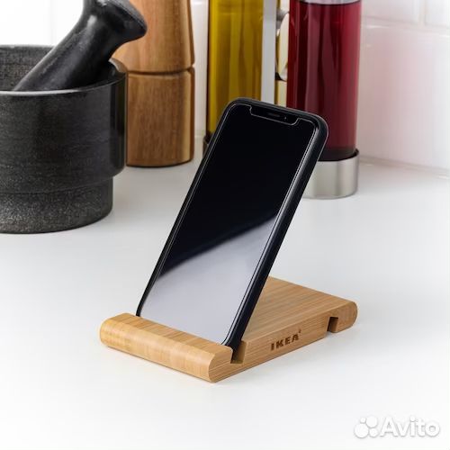Бамбуковая подставка под смартфон IKEA Бергенес