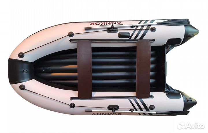 Лодка Annkor 340 нднд LS; бело-черная