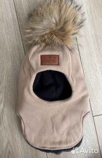 Шапка шлем зимняя