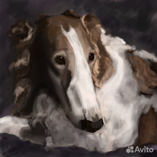 Картина портрет питомца по фото