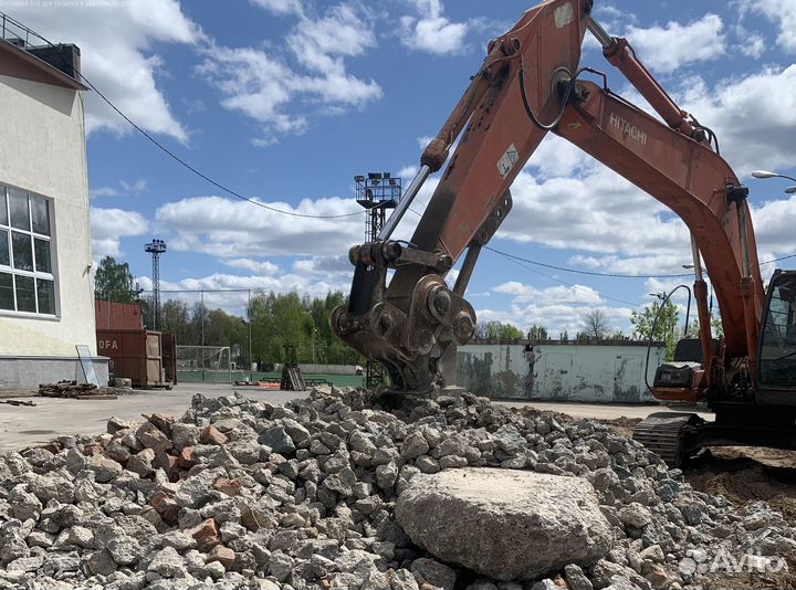 Бетонный бой для засыпки в деревню Хухрята