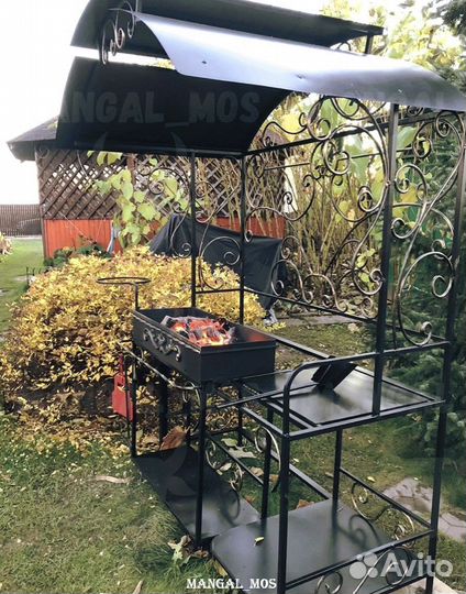 Мангал с печью