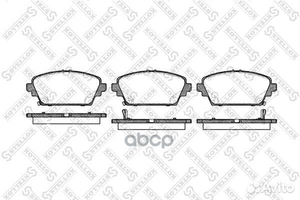 705 002B-SX колодки дисковые п. Honda Accord 1