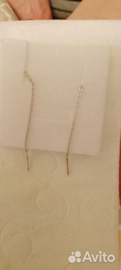 Серьги серебро