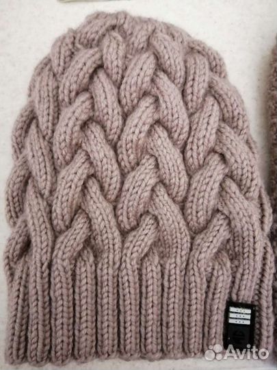 Комплект шапка и снуд женский