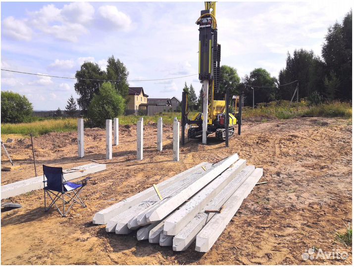 Фундамент из жб свай