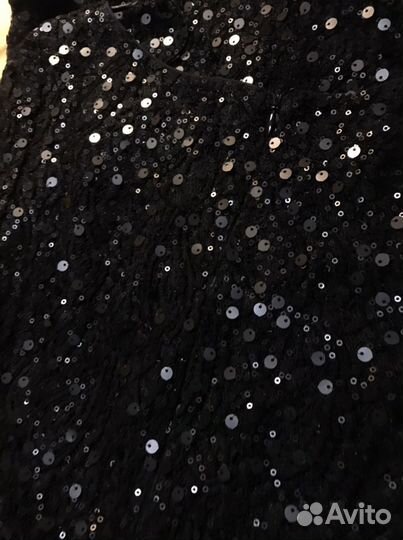 Платье с пайетками черное Monsoon