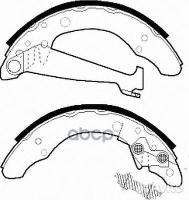 Fsb408 Колодки торм.барабанные