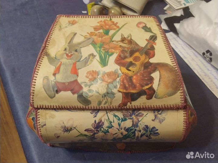 Шкатулка СССР из открыток 1980г