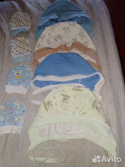 Чепчики для новорожденных