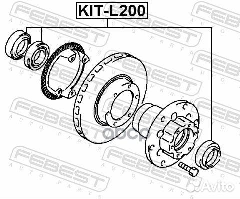 Kitl200 к-кт подшипника ступ. пер. Mitsubishi