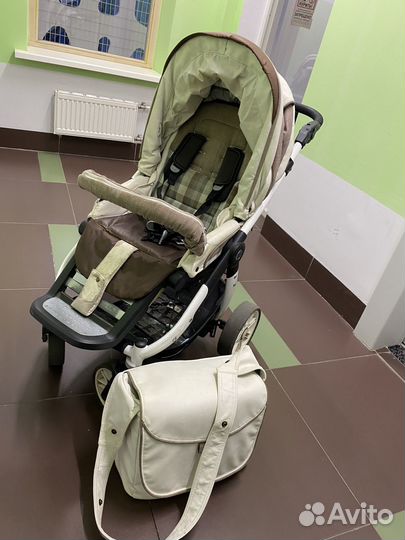 Коляска 2 в 1 эко кожа