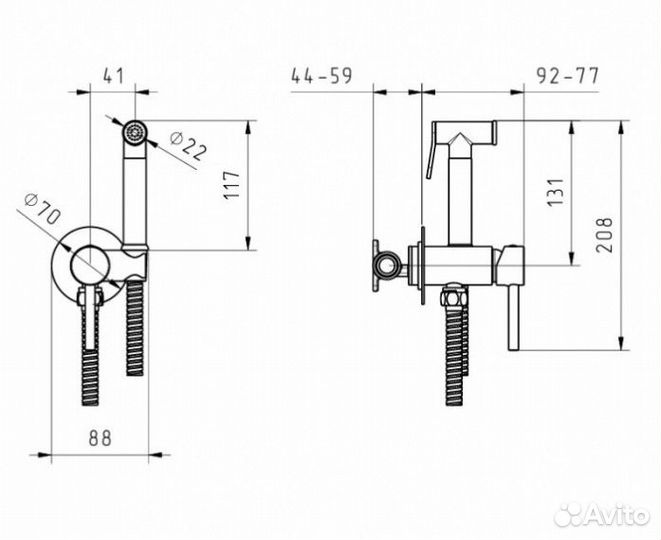 Гигиенический набор Migliore Fortis 31554 золото