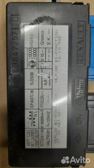 Блок комфорта Renault