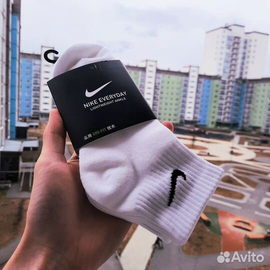 Носки Nike Everyday Средние белые оригинал