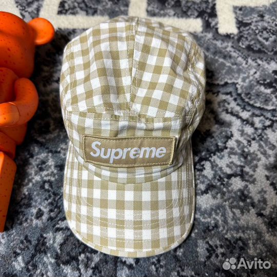 Кепка Supreme Gingham Camp Cap 