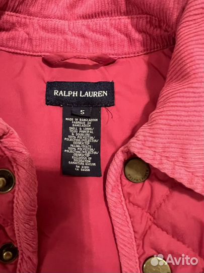 Куртка ralph lauren для девочки 5T