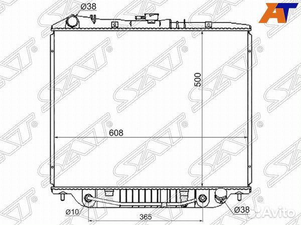 Радиатор opel monterey
