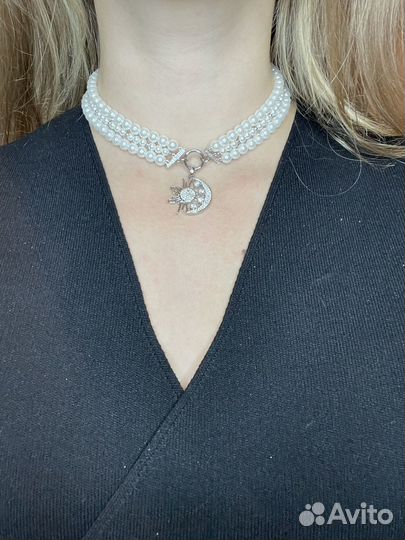 Чокер из жемчуга