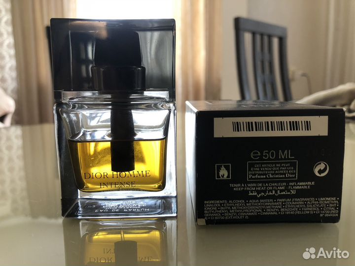 Мужская туалетная вода dior homme intense