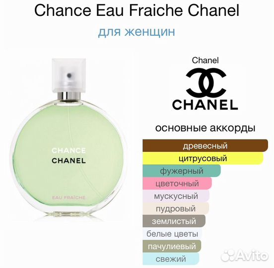 Chanel Chance Eau Fraiche духи женские парфюм