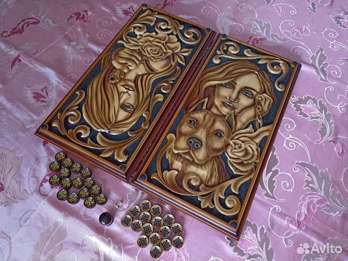 Нарды резные ручной работы