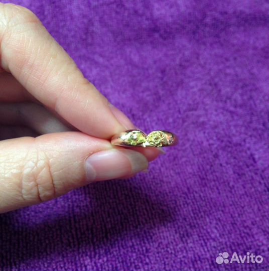 Золотое кольцо с самородком