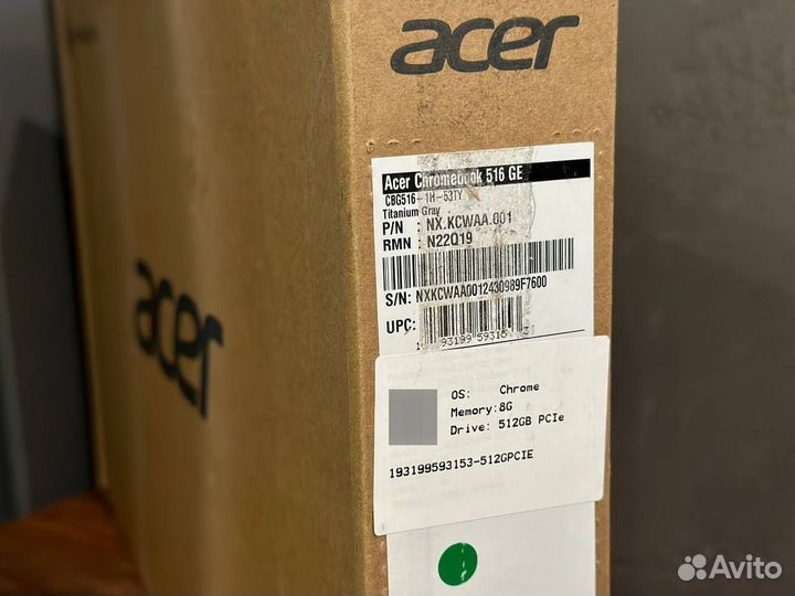 Ноутбук Acer Chromebook 516 GE CBG516-1H-53TY