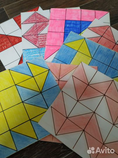 Кубики сложи узор+пособия с заданиями