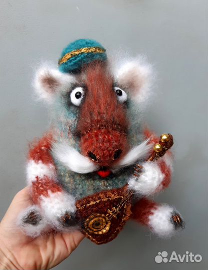 Итерьерный Домовой Кот,вязаный