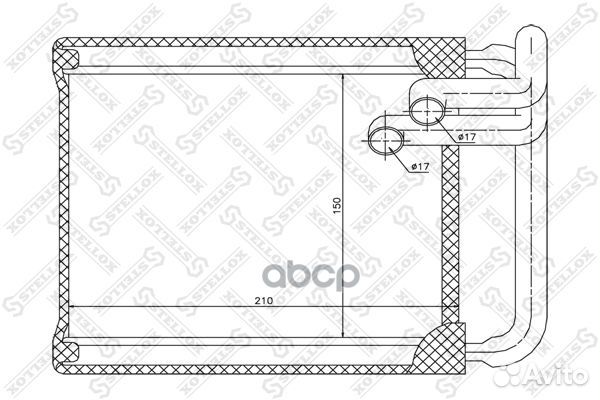 10-35147-SX радиатор печки Kia Ceed all, Hyunda